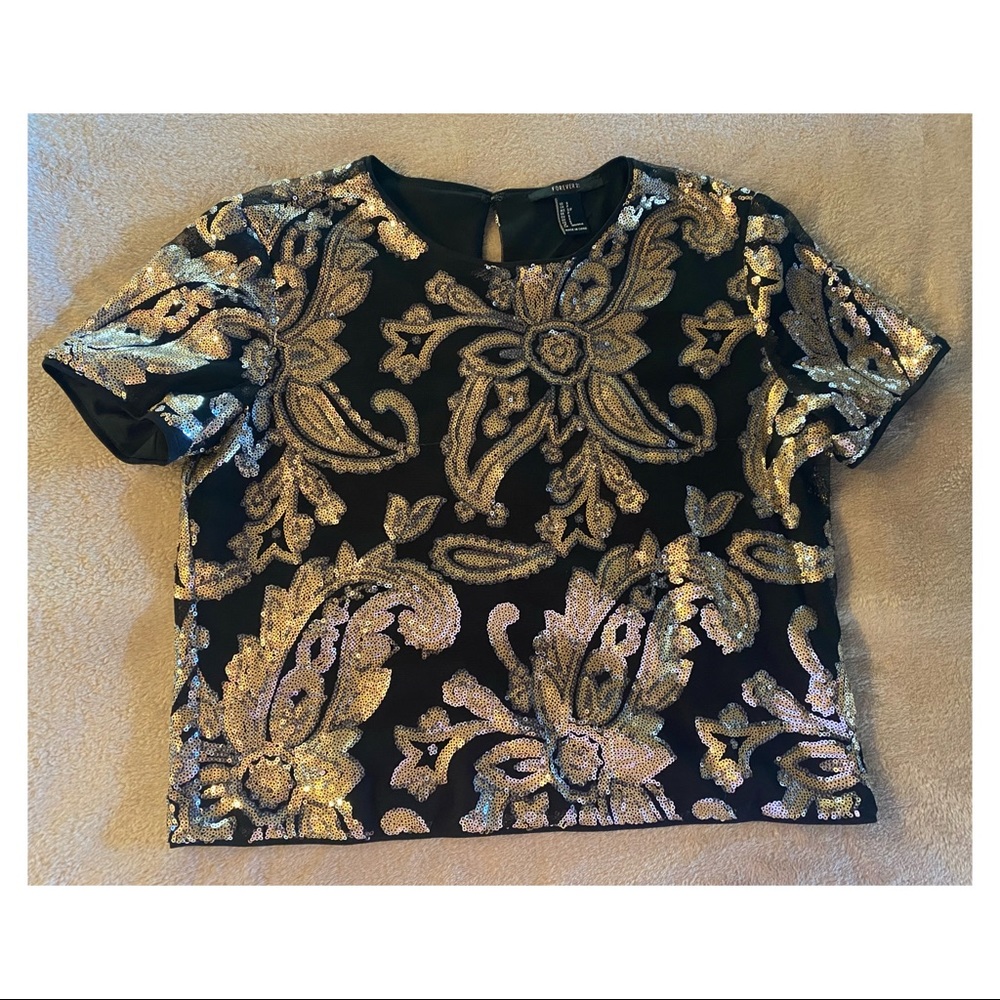 Forever 21 sequinned top